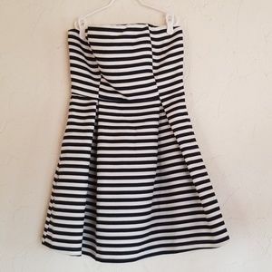 ❤  Sans Souci Navy Stripe Strapless